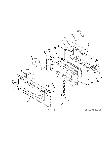 Upper door Diagram and Parts List for PB960SJ6SS  General Electric Range