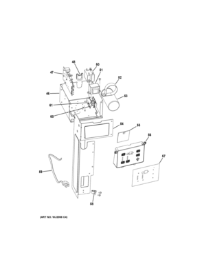 CONTROL PARTS Diagram and Parts List for AEH24DXL1  General Electric Air Conditioner
