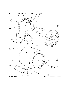 Drum Diagram and Parts List for GTD65GBSJ4WS  General Electric Dryer