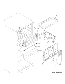 Part Location Diagram of WR55X28664 GE DEFROST HARNESS