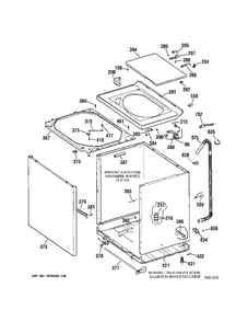 Part Location Diagram of WH42X10514 GE CONTROL PANEL Assembly