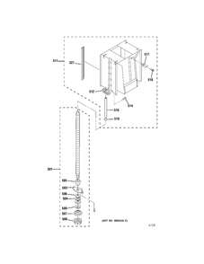 SCREW & RAM ASSY Diagram and Parts List for ZCGP150PSS-00  General Electric Trash Compactor
