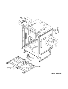 Body Parts 2 Diagram and Parts List for CDT855P2N0S1  General Electric Dishwasher