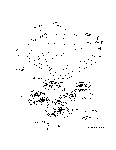 Cooktop Diagram and Parts List for JBS86EP3ES  General Electric Range