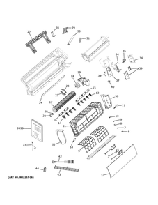 Part Location Diagram of WJ71X28393 GE TOP PANEL