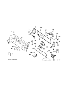 CONTROL Diagram and Parts List for EJRR4170E1WW  General Electric Washer