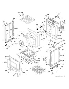 Body Parts Diagram and Parts List for JGS760SP5SS  General Electric Range