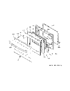 Door Diagram and Parts List for JD630SF9SS  General Electric Range