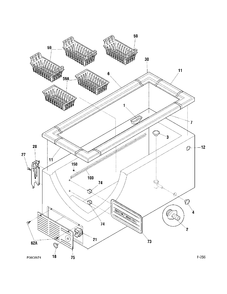 Part Location Diagram of WG03L05916 GE HANDLE