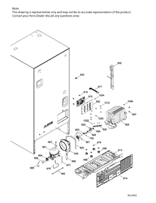 SEAL SYSTEM & MOTHERBOARD Diagram and Parts List for GNE25DSKAKSS  General Electric Refrigerator