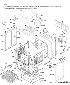 Part Location Diagram of WS01L13923 GE RANGETOP & BRKT Assembly