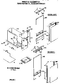 Section 2 Diagram and Parts List for GCG950T-01  General Electric Trash Compactor