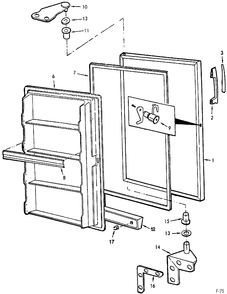 Part Location Diagram of 4-80750-114 GE INSERT HANDLE