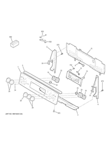 Part Location Diagram of 31-17195 GE Pm manual mini & wd Assembly