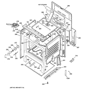 Body Parts Diagram and Parts List for RB790DR3WW  Hotpoint Range