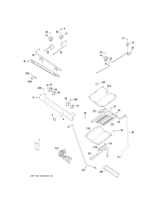 Gas & Burner Parts Diagram and Parts List for JGB640DEF4WW  General Electric Range
