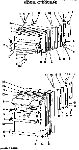 Doors Diagram and Parts List for CTX20EJB  Hotpoint Refrigerator