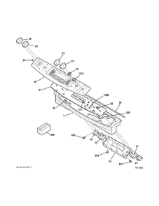 Controls Diagram and Parts List for MBC12GAZWW  General Electric Range