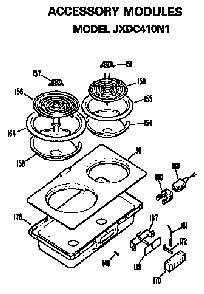 Part Location Diagram of WB1X5070 GE DISCONTINUED