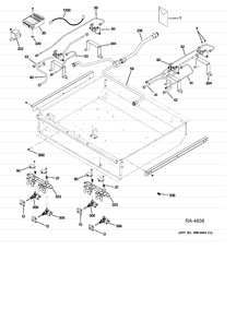 Part Location Diagram of WS01A00694 GE CLIP WINDOW