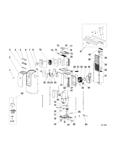 AIR CONDITIONNER Diagram and Parts List for APN08AAC1  General Electric Air Conditioner