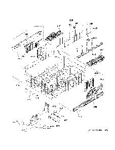 Upper Rack Assembly Diagram and Parts List for CDT805P2N4S1  General Electric Dishwasher