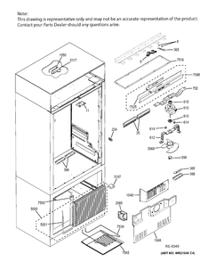 CONTROLS & COMPONETS Diagram and Parts List for ZIP360NHA  General Electric Refrigerator
