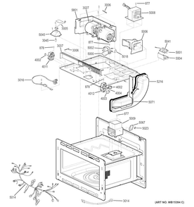 Insulator Parts Diagram and Parts List for JK3800SH2SS  General Electric Microwave Oven Combo