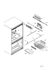 FZ BASKET Diagram and Parts List for CNR22SSEAFES  General Electric Refrigerator
