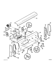 Part Location Diagram of WG02L06779 GE KNOB