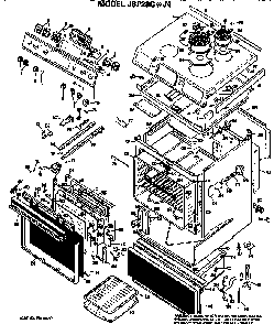 Part Location Diagram of WB1X5734 GE DISCONTINUED