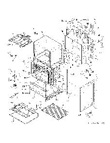 Lower oven Diagram and Parts List for PB980SJ5SS  General Electric Range