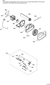 BLOWER & DRIVE ASM Diagram and Parts List for GTD42GAMJ0WW  General Electric Dryer