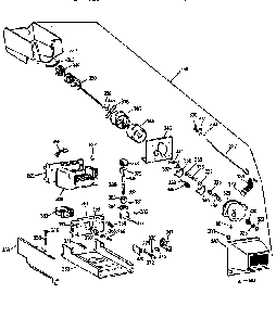 Ice Bucket Diagram and Parts List for TBX22PRYFFWW  General Electric Refrigerator
