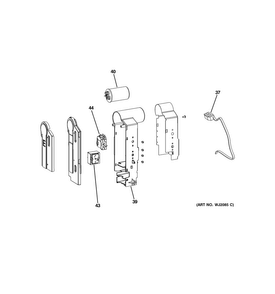 Control Parts Diagram and Parts List for AEV05LSQ1  General Electric Air Conditioner