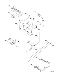 GAS PARTS Diagram and Parts List for JGAS730EL1WW  General Electric Range