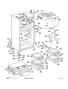 Part Location Diagram of WR1X1737 GE DISCONTINUED