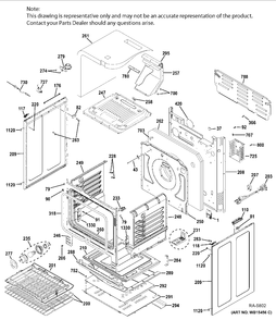 BODY PARTS Diagram and Parts List for PCGB940SEJ1SS  General Electric Range