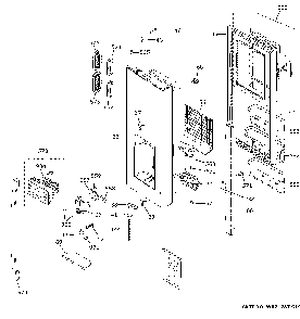 Part Location Diagram of WR55X35529 GE DISPLAY CONTROL STAINLESS STEEL