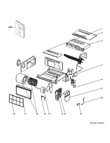 Part Location Diagram of WP76X26785 GE Condensate Tray