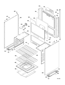 Part Location Diagram of WS01F00627 GE HARNESS MAIN