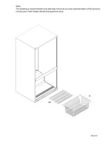 FZ BASKET Diagram and Parts List for GBR20DSEBRBS  General Electric Refrigerator