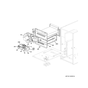 Cabinet (2) Diagram and Parts List for NF80U090S4B55  General Electric Furnace