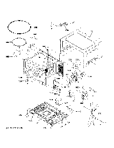 Oven cavity parts Diagram and Parts List for PEB7227SL2SS  General Electric Microwave