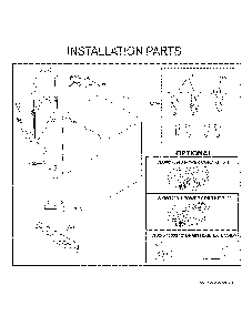 Installation Parts Diagram and Parts List for GDT550PGR3WW  General Electric Dishwasher