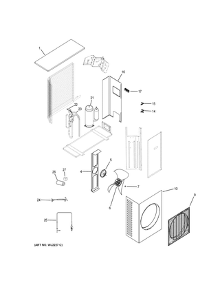 Part Location Diagram of WJ53X23268 GE 2-WAY VALVE