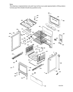 Part Location Diagram of WS01F00460 GE HARNESS SURFACE UNIT - 183D9135G007