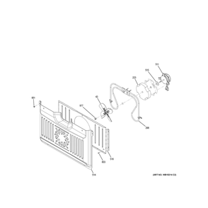 Convection Fan Diagram and Parts List for CTD90FP4N5W2  General Electric Wall Oven