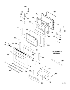 Part Location Diagram of WS01L03527 GE PANEL SIDE