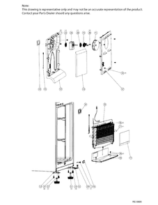FZ SECTION Diagram and Parts List for MBR12DGHAWW  General Electric Refrigerator